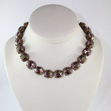 Load image into Gallery viewer, Harlequin Market Large Austrian Crystal Accent Necklace - Light Amethyst