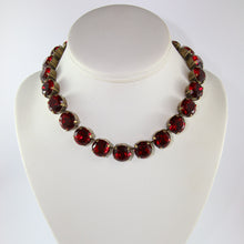 Load image into Gallery viewer, Harlequin Market Large Austrian Crystal Accent Necklace - Siam