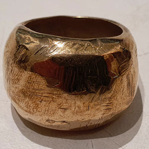 HQM Large Bronze 'Nugget' Ring