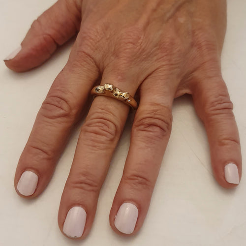 HQM Bronze Double 'Horne' Ring