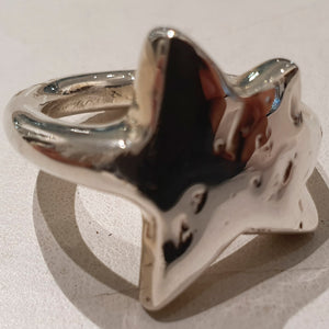 HQM Sterling Silver 'Star' Ring