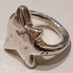 HQM Sterling Silver 'Star' Ring