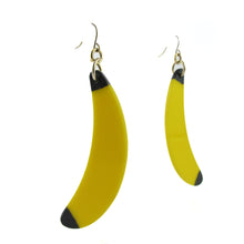 Load image into Gallery viewer, HQM Contemporary Acrylic Pop Art Banana Earrings