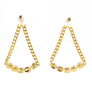 HQM | Harlequin Market Large Chandelier Crystal Statement Earrings- (Pierced Earrings)