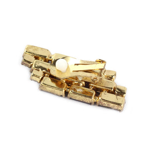 Harlequin Market Austrian Crystal Earrings - Amethyst - Gold Plating (Clip-On Earrings)