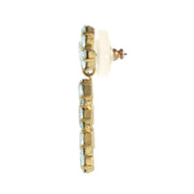 Load image into Gallery viewer, Harlequin Market Austrian Crystal Drop Earrings - Light Sapphire (Pierced)
