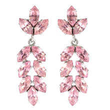 Load image into Gallery viewer, Harlequin Market Austrian Crystal Drop Earrings - Light Rose (Pierced) Copy