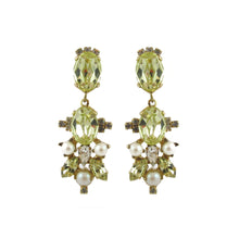 Load image into Gallery viewer, Harlequin Market | HQM Austrian crystal jonquil drop earrings