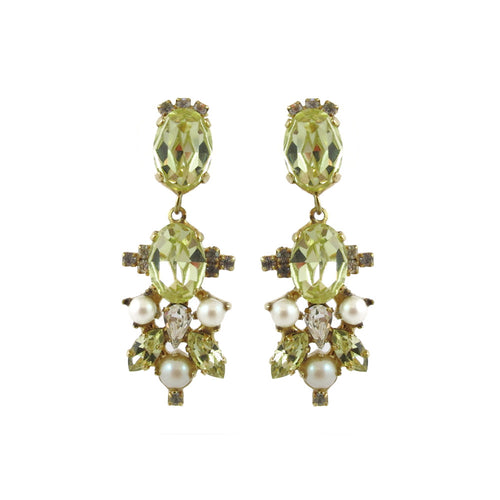 Harlequin Market | HQM Austrian crystal jonquil drop earrings