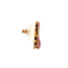Load image into Gallery viewer, Harlequin Market Crystal Earrings - Rose + Light Rose + Clear