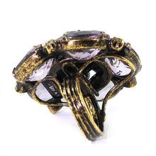 Load image into Gallery viewer, Signed Iradj Moini Amethyst and Pearl Ring
