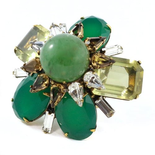 Signed 'Iradj Moini' Flourite and Citrine Ring