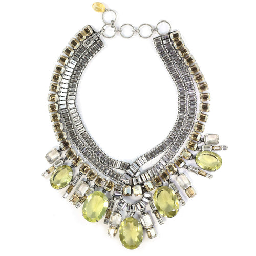 Signed 'Iradj Moini' Citrine and Crystal Neckpiece