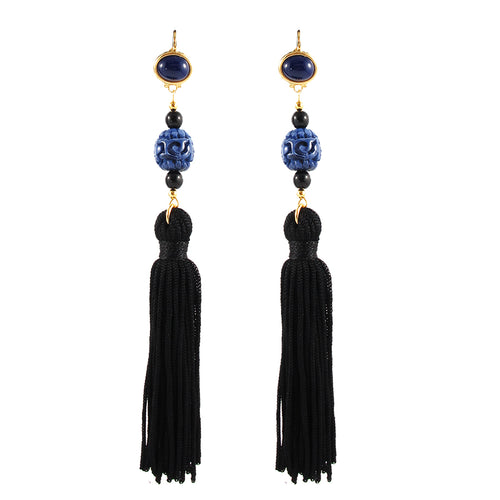 Kenneth Jay Lane KJL Tassel Earrings
