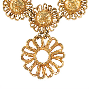 Christian Lacroix Signed Vintage Gold Tone Mogul Medallion Statement Necklace - Harlequin Market