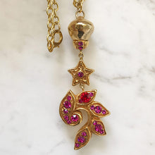 Load image into Gallery viewer, Christian Lacroix Vintage Pendant on Gold Tone Chain Link Necklace c.1990 - Harlequin Market