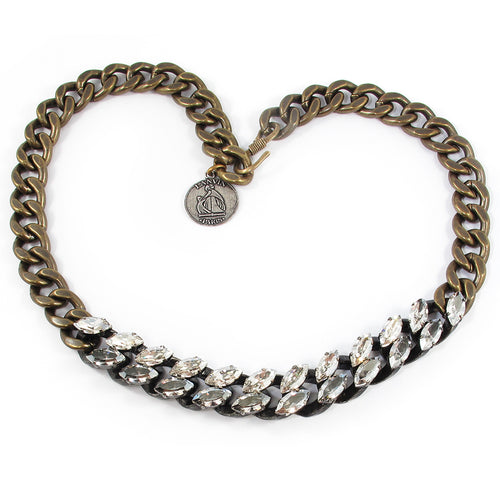 Signed 'Lanvin' Crystal Necklace - Made in France