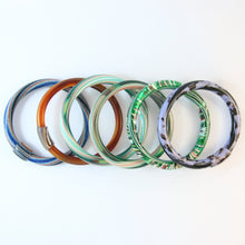 Load image into Gallery viewer, Lea Stein Vintage Jonc Swirl Bangle - Muted Pastels