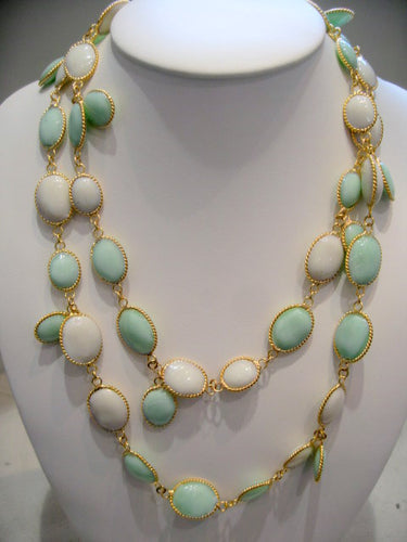 Pate-de-verre 'Waterfall' Sautoir