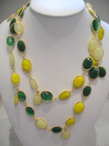 Pate-de-verre 'Waterfall' Sautoir