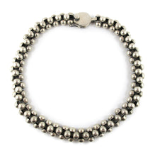 Load image into Gallery viewer, Vintage Hand Made Heavy Mexican Sterling Silver Ball Link Design Necklace