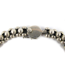 Load image into Gallery viewer, Vintage Hand Made Heavy Mexican Sterling Silver Ball Link Design Necklace