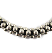 Load image into Gallery viewer, Vintage Hand Made Heavy Mexican Sterling Silver Ball Link Design Necklace