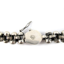Load image into Gallery viewer, Vintage Hand Made Heavy Mexican Sterling Silver Ball Link Design Necklace