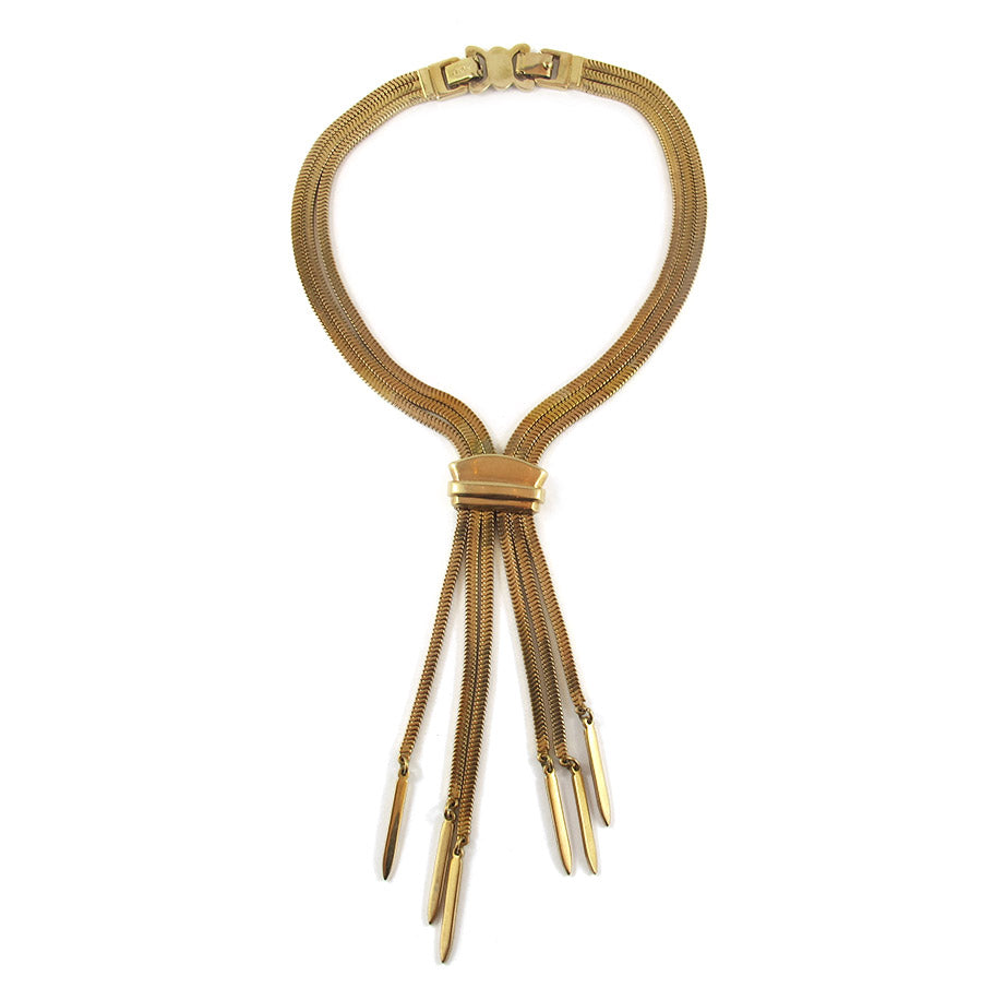 Vintage Signed 'Monet' Tassel Necklace