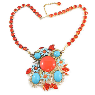 Harlequin Market Statement Austrian Crystal Necklace