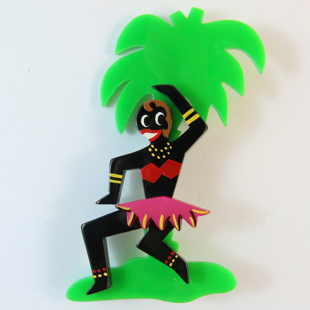 Marie Christine Pavone Signed Josephine Baker Brooch