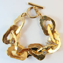Load image into Gallery viewer, Ciner NY Crystal Chunky Link Disc Chain Bracelet