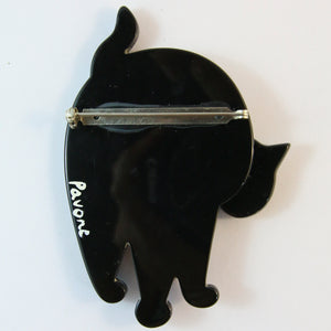 Marie Christine Pavone Colourful Cat Brooch