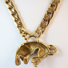 Load image into Gallery viewer, Ciner NY Gold Plated Lion Body Pendant Necklace