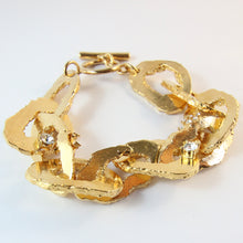 Load image into Gallery viewer, Ciner NY Crystal Chunky Link Disc Chain Bracelet