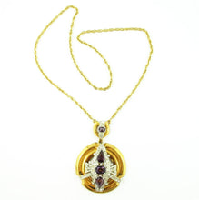 Load image into Gallery viewer, Vintage Signed &#39;McClelland Barclay&#39; 1930&#39;s Art Deco Necklace with Faux Amethysts