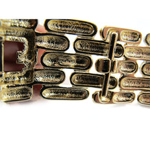 Load image into Gallery viewer, Vintage Signed &#39;Givenchy Paris&#39; 1980&#39;s Modernist Gold Tone Link Bracelet