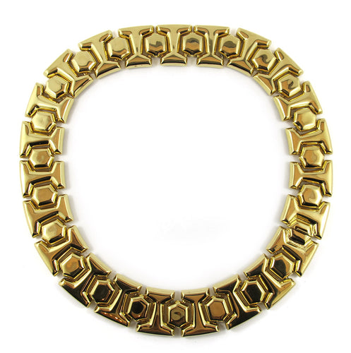 Vintage Signed 'Valentino' Vintage Gold Plated Collar Necklace