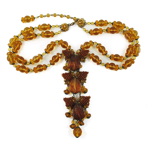 Vintage signed 'Miriam Haskell' necklace c. 1950