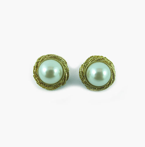 Harlequin Market Faux Pearl Earrings
