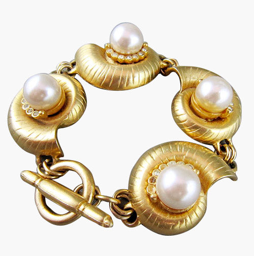 Kenneth J Lane Faux Pearl Bracelet