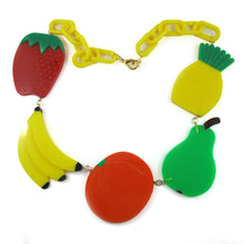 Load image into Gallery viewer, Harlequin Market - HQM Acrylic &quot;Pop Art&quot; Multi Fruit Necklace