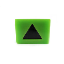Load image into Gallery viewer, HQM Contemporary Acrylic Pop Art Triangle Box Ring - Green