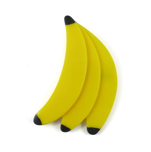 HQM Contemporary Pop Art Plastics Banana Brooch