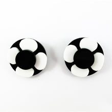 Load image into Gallery viewer, Harlequin Market - HQM Acrylic &quot;Pop Art&quot; Monochrome Flower Earrings