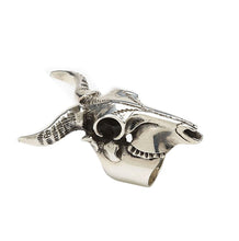 Load image into Gallery viewer, William Griffiths Sterling Silver Kudu Skull Ring