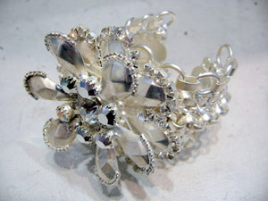 Harlequin Market Floral Encrusted Chunky Cuff