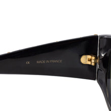Load image into Gallery viewer, Rochas Vintage Sunglasses | Rochas Paris 90s Black - Gold Metal Detail Sunglasses