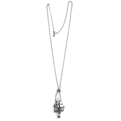 William Griffiths Sterling Silver Ship Necklace