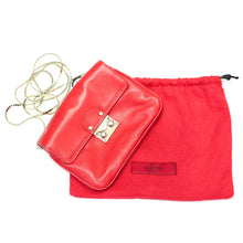 Load image into Gallery viewer, Pre Owned Red Valentino Lambs Leather - Gold Chain Shoulder Bag c. 2000